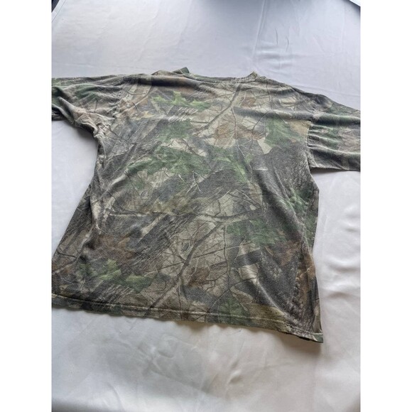 Redhead Camo Shirt Mens Large Green Camouflage Pocket Tee Short Sleeve - Picture 5 of 5